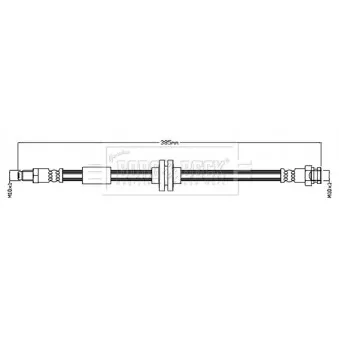 Flexible de frein BORG & BECK BBH8745