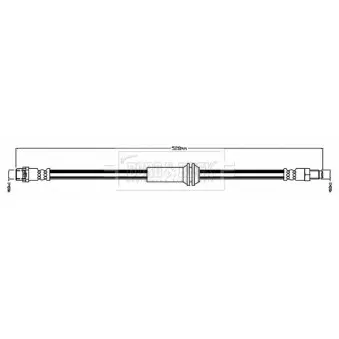Flexible de frein BORG & BECK BBH8746
