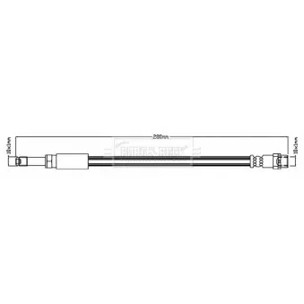 Flexible de frein BORG & BECK BBH8747