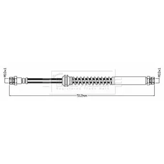 Flexible de frein BORG & BECK BBH8749
