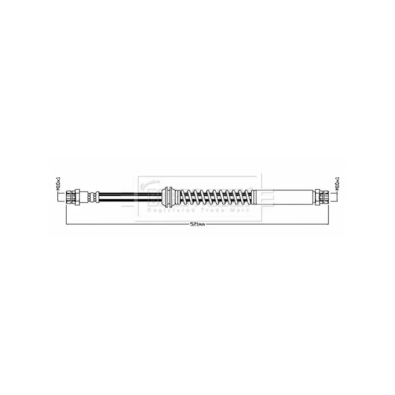 Flexible de frein BORG & BECK BBH8750