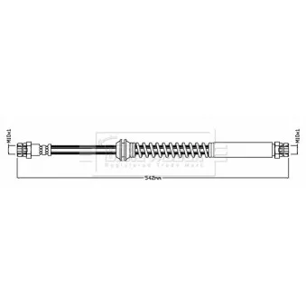 Flexible de frein BORG & BECK BBH8751