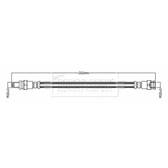 Flexible de frein BORG & BECK BBH8752