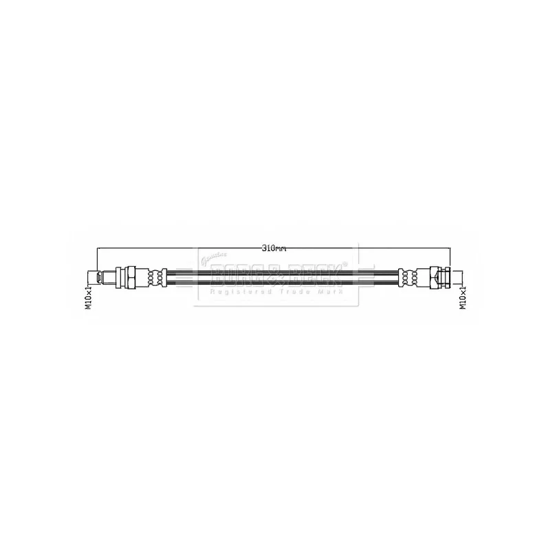 Flexible de frein BORG & BECK BBH8752