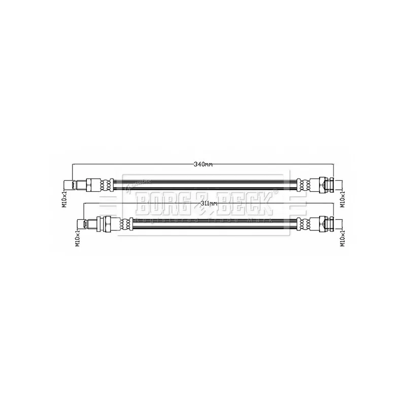 Flexible de frein BORG & BECK BBH8753