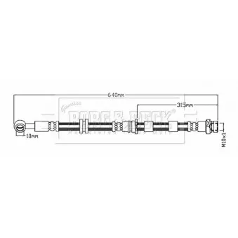 Flexible de frein BORG & BECK BBH8754