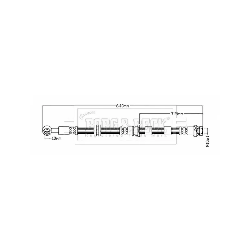 Flexible de frein BORG & BECK BBH8754