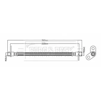 Flexible de frein BORG & BECK BBH8756