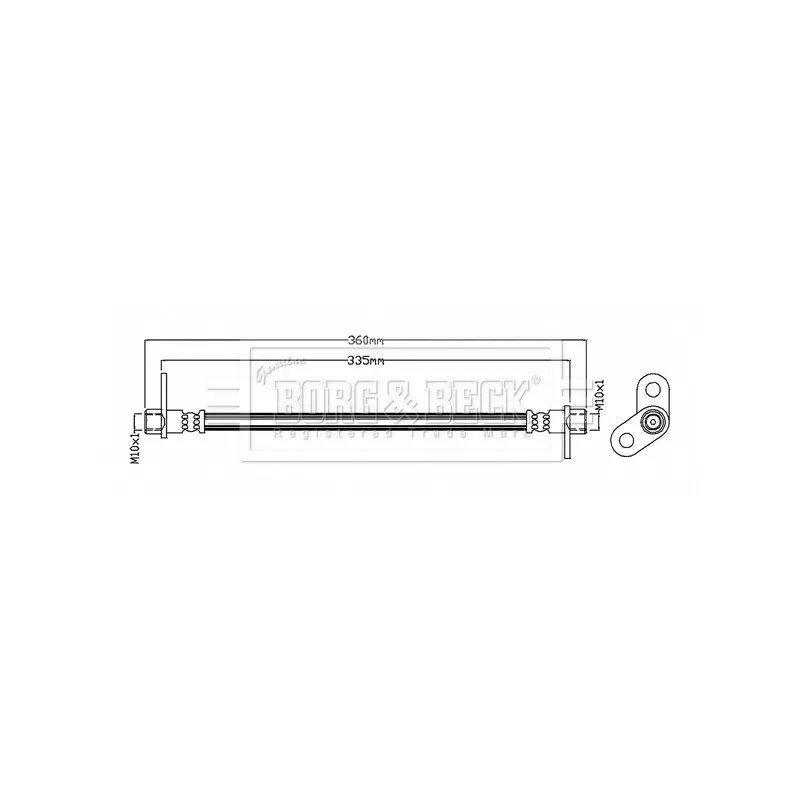 Flexible de frein BORG & BECK BBH8756