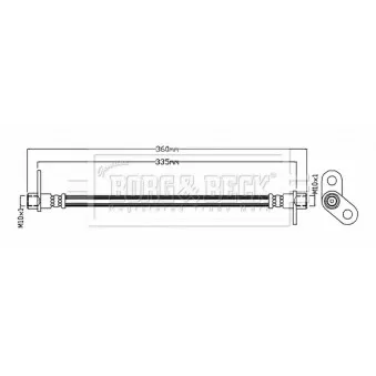 Flexible de frein BORG & BECK BBH8757