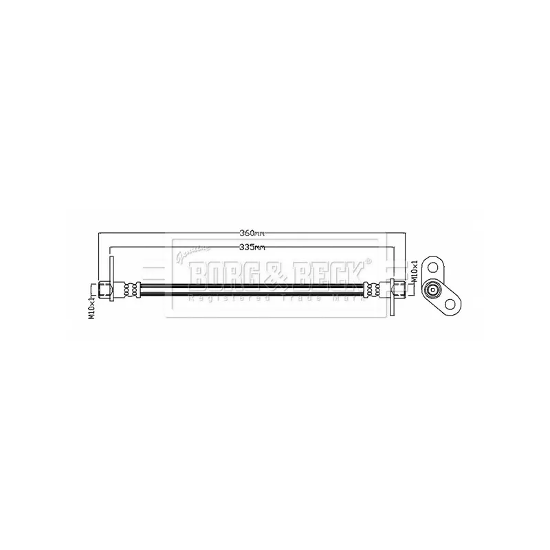 Flexible de frein BORG & BECK BBH8757