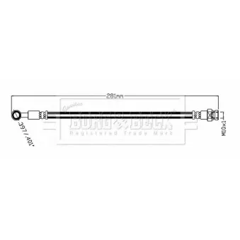 Flexible de frein BORG & BECK BBH8758