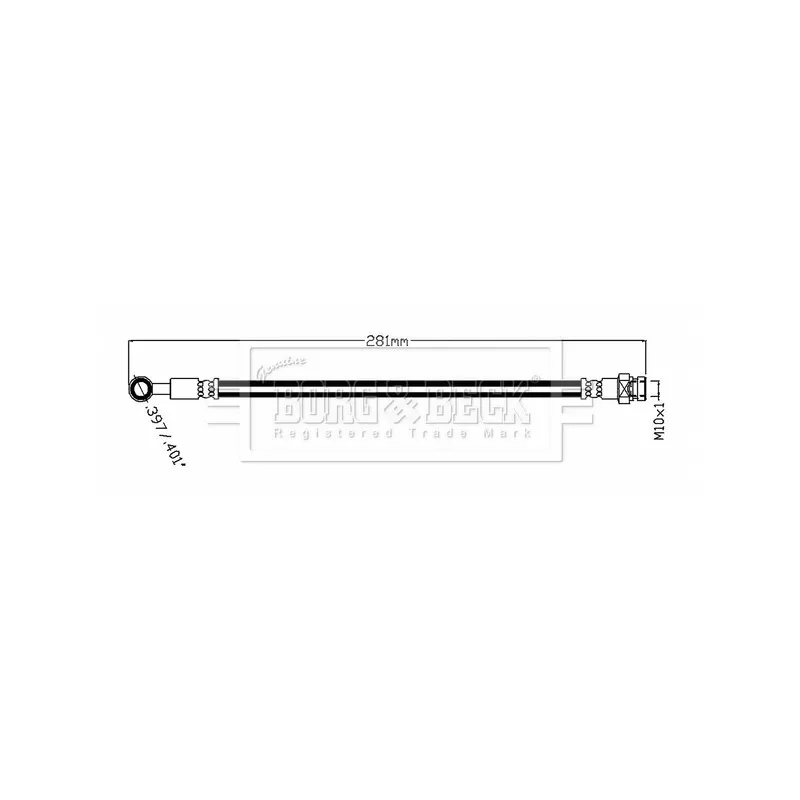 Flexible de frein BORG & BECK BBH8758