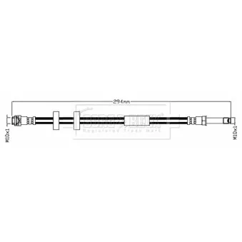 Flexible de frein BORG & BECK BBH8759