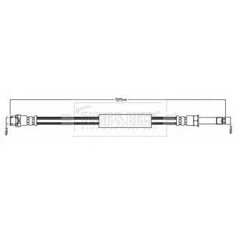 Flexible de frein BORG & BECK BBH8760