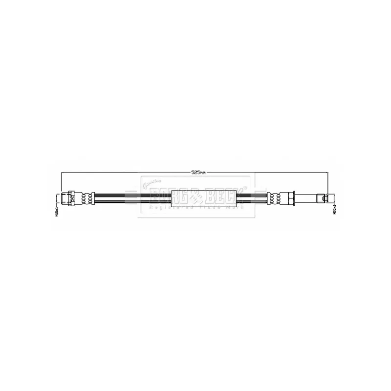 Flexible de frein BORG & BECK BBH8760