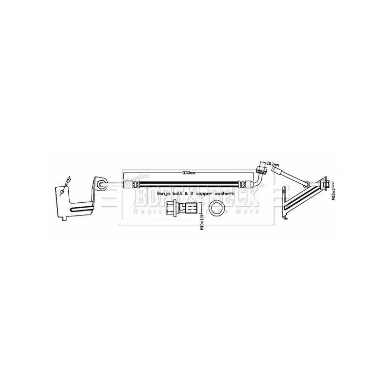 Flexible de frein BORG & BECK BBH8766