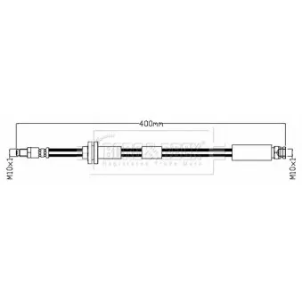 Flexible de frein BORG & BECK BBH8767