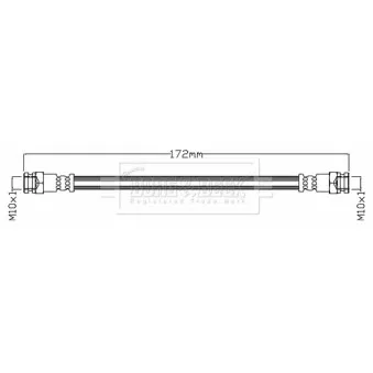 Flexible de frein BORG & BECK BBH8768
