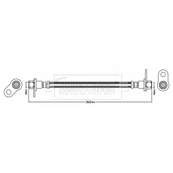 Flexible de frein BORG & BECK BBH8769