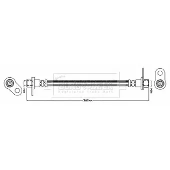 Flexible de frein BORG & BECK BBH8770