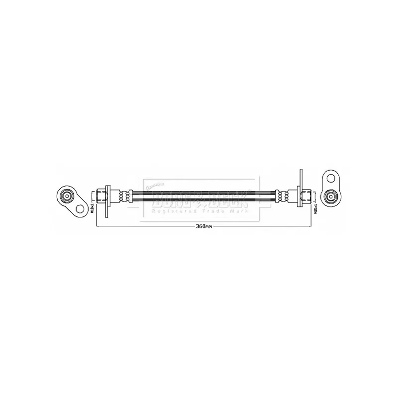 Flexible de frein BORG & BECK BBH8770