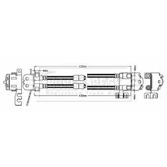 Flexible de frein BORG & BECK BBH8773