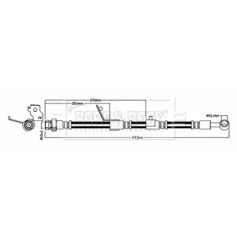 Flexible de frein BORG & BECK BBH8774