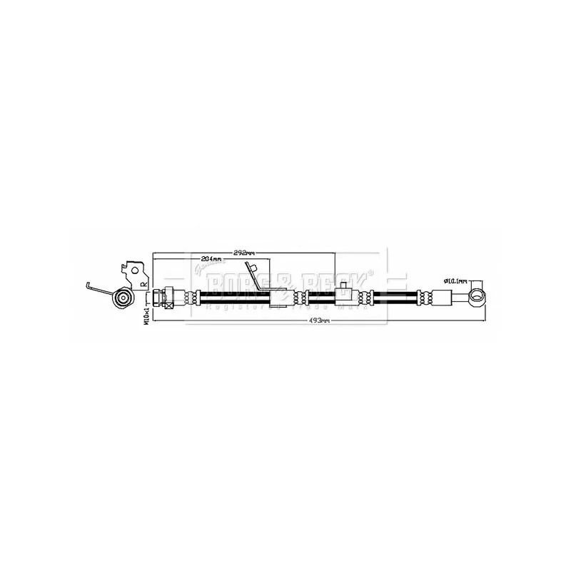 Flexible de frein BORG & BECK BBH8774