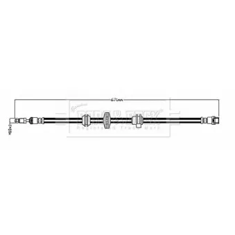Flexible de frein BORG & BECK BBH8777