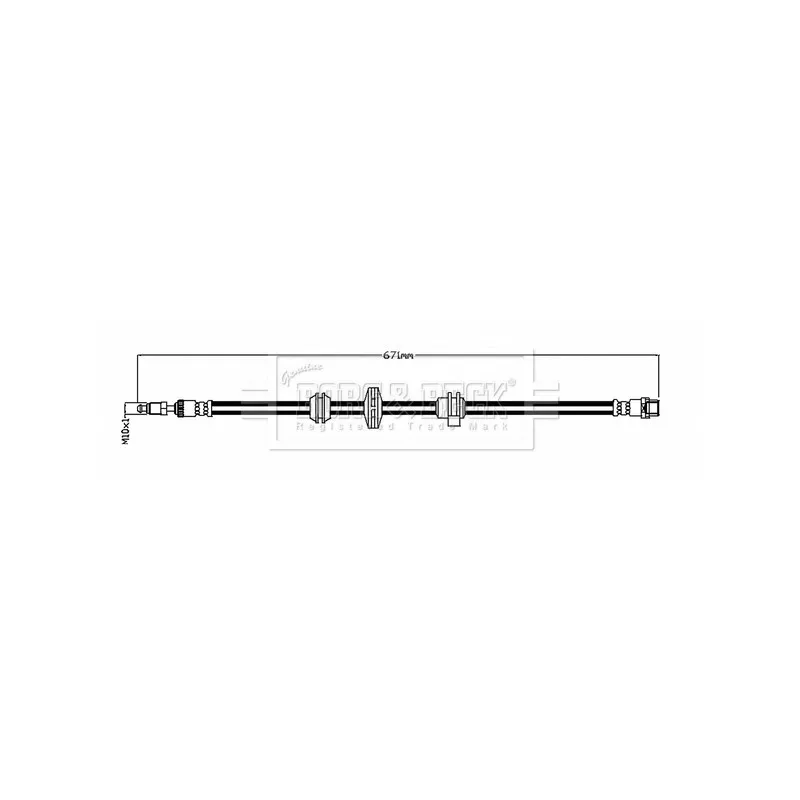 Flexible de frein BORG & BECK BBH8777