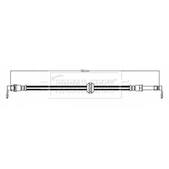 Flexible de frein BORG & BECK BBH8778