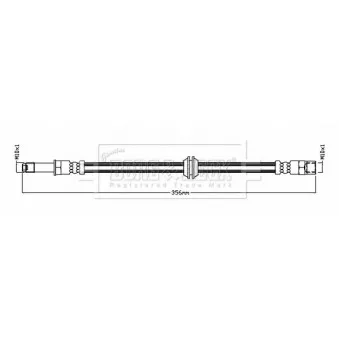 Flexible de frein BORG & BECK BBH8779