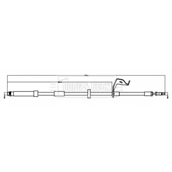 Flexible de frein BORG & BECK BBH8780