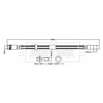 Flexible de frein BORG & BECK BBH8784