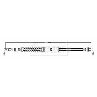Flexible de frein BORG & BECK BBH8785