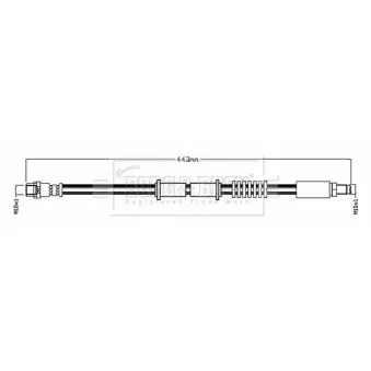 Flexible de frein BORG & BECK BBH8786