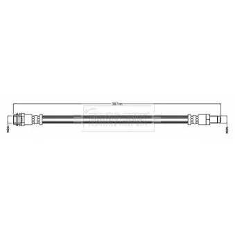 Flexible de frein BORG & BECK BBH8787