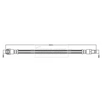 Flexible de frein BORG & BECK BBH8788