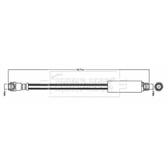 Flexible de frein BORG & BECK BBH8789