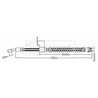 Flexible de frein BORG & BECK BBH8790