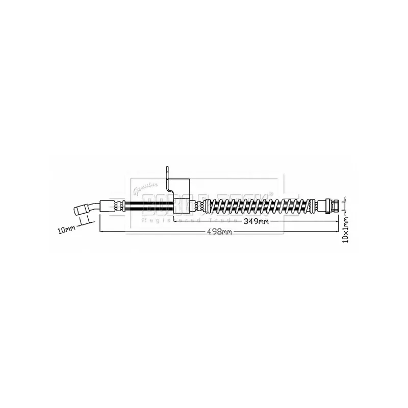 Flexible de frein BORG & BECK BBH8790