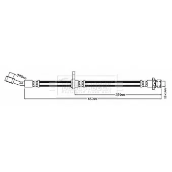 Flexible de frein BORG & BECK BBH8792