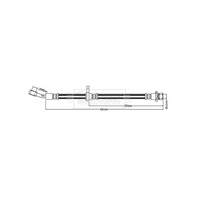 Flexible de frein BORG & BECK BBH8792