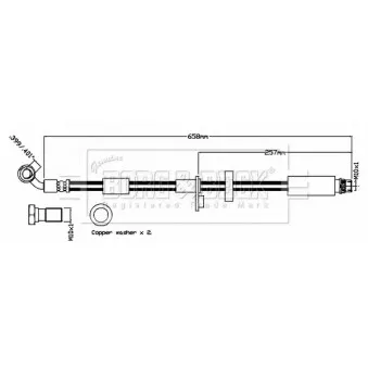 Flexible de frein BORG & BECK BBH8793