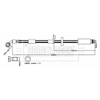 Flexible de frein BORG & BECK BBH8794