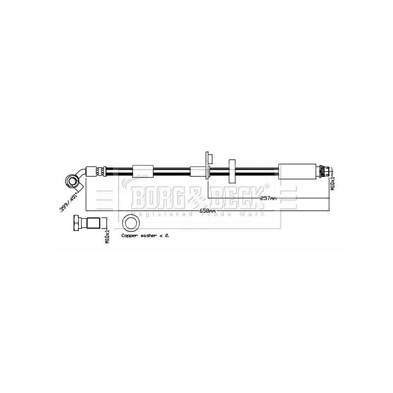 Flexible de frein BORG & BECK BBH8794