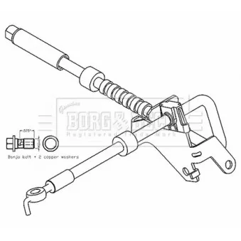 Flexible de frein BORG & BECK BBH8798