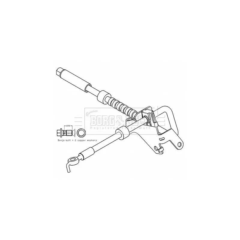 Flexible de frein BORG & BECK BBH8798