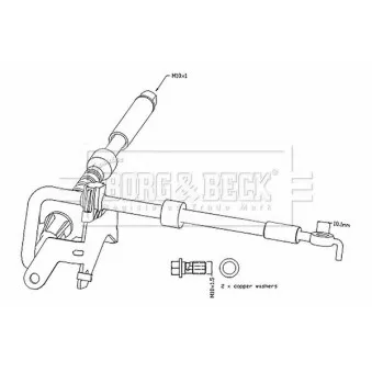 Flexible de frein BORG & BECK BBH8799